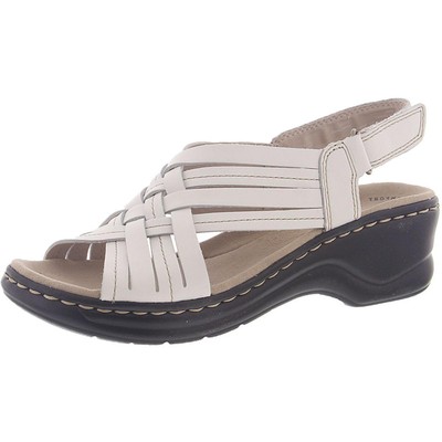 

Женские белые сандалии на танкетке Clarks Lexi Carmen 11 Narrow (AA,N) BHFO 4483, Белый, Lexi Carmen