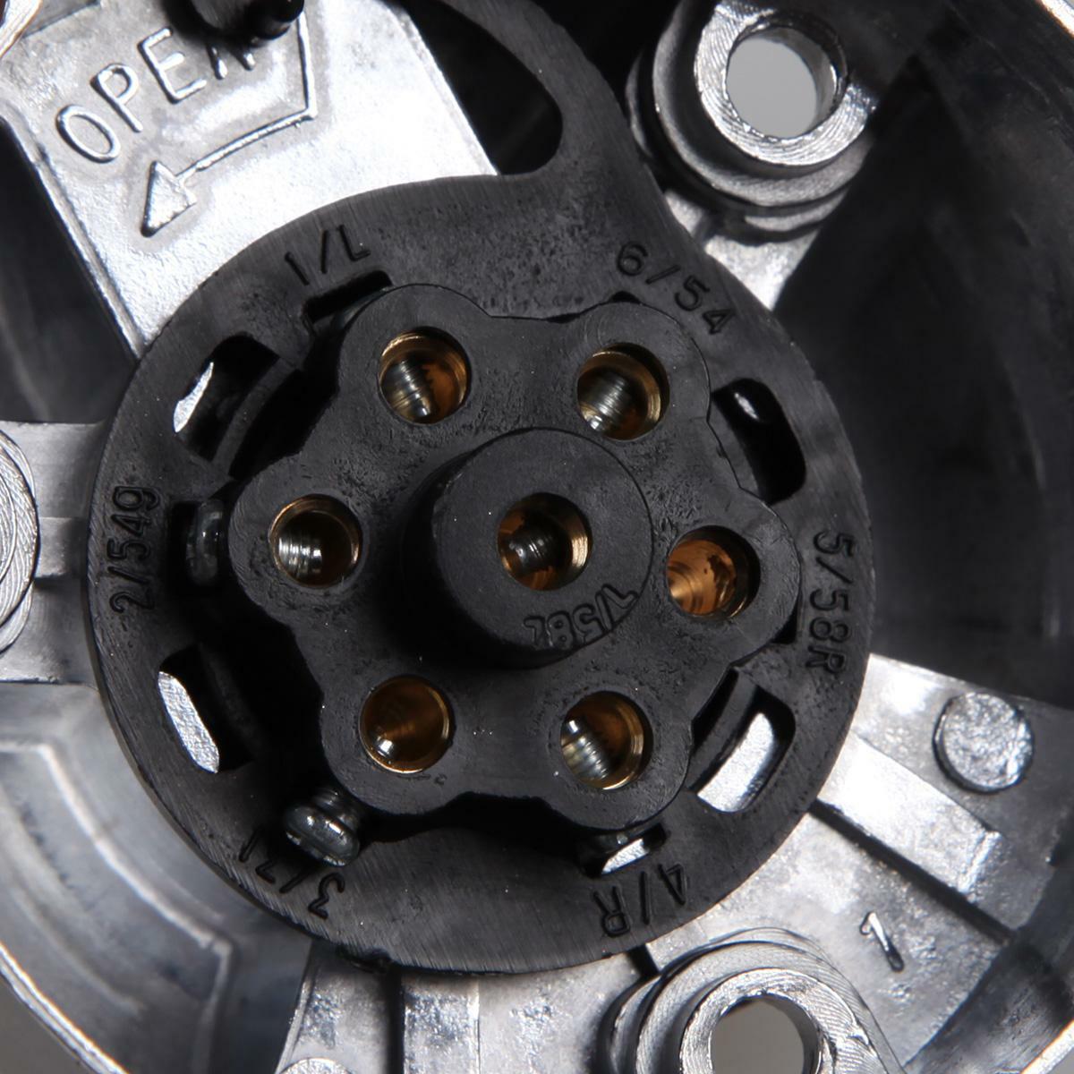 7-Pin Connector Trailer Round Wiring Socket Towbar Towing ...