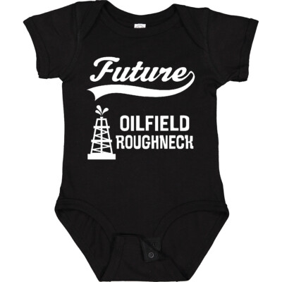 Inktastic Future Oilfield Roughneck Baby Bodysuit Oil Rig Worker Engineer Infant