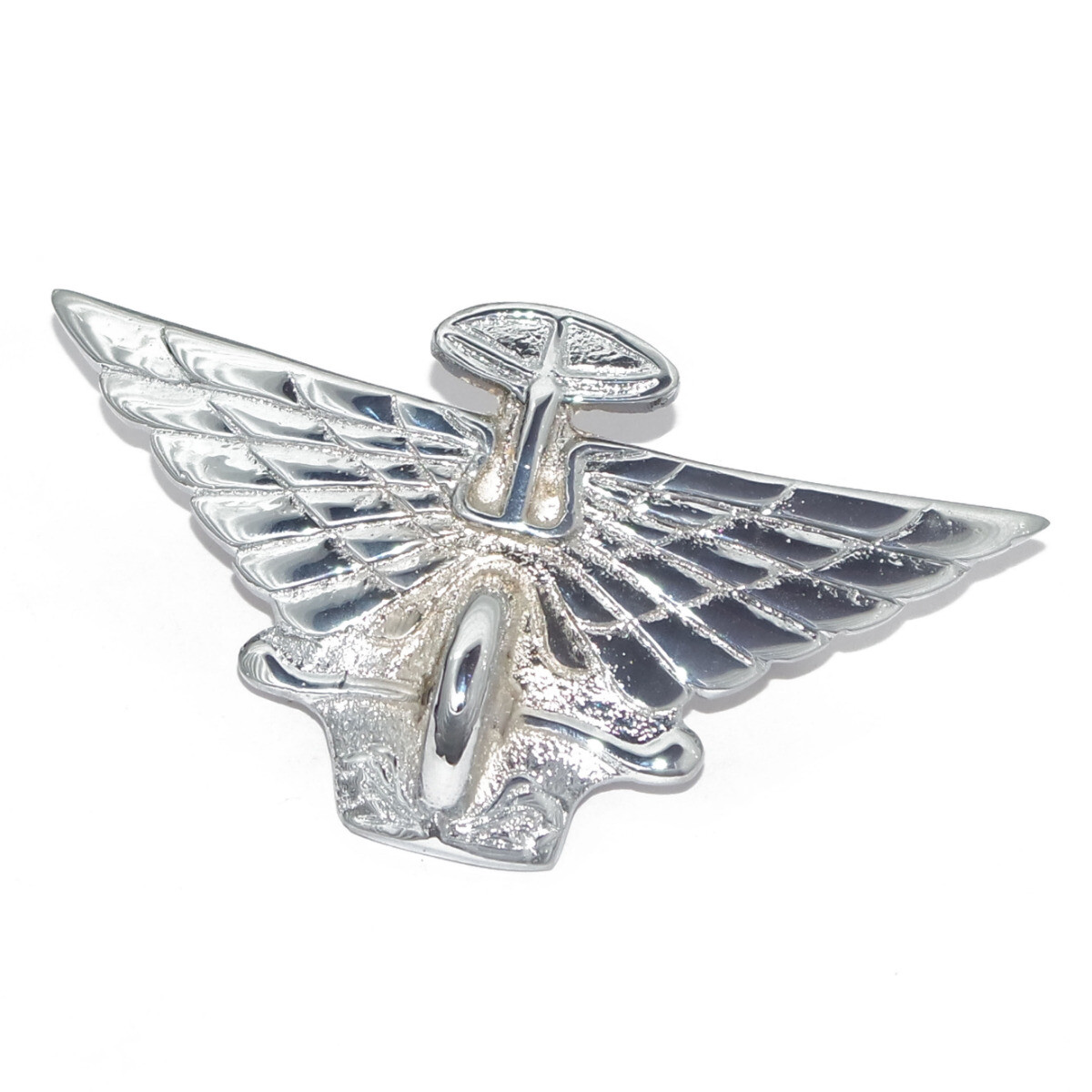 Front Bonnet Grill Badge Emblem Vintage Austin Car Brass Chrome Plated 