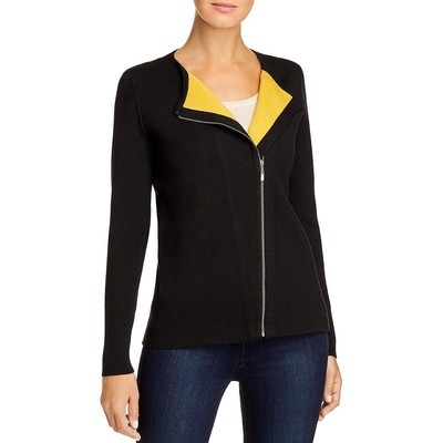 

Женский свитер Sioni из смесовой шерсти черного цвета в рубчик  BHFO 6516, Black/poupon