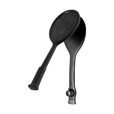 Door Knocker Black Cast Iron Tennis 7 1/2