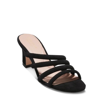 

Cole Haan Женские черные замшевые шлепанцы с ремешками 8,5 средний (B,M) BHFO 0992, Black suede, W26217