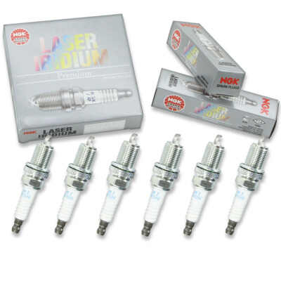 6 pc NGK 5887 IZFR5G Laser Iridium Spark Plugs for 8M0058933