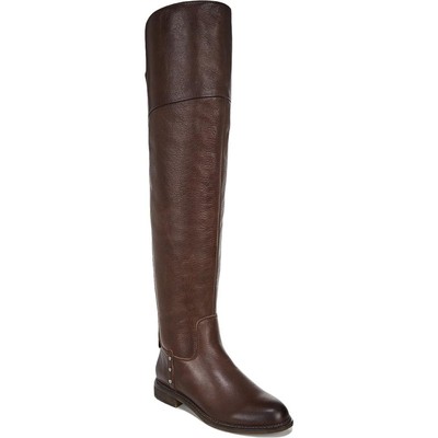 

Женские ботфорты выше колена Franco Sarto Haleen Brown 10 Medium (B,M) BHFO 5294, Brown leather