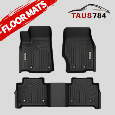 3pcs Floor Mats Liner for 2022-2024 Jeep Grand Cherokee 3D Mold TPEAll Weather