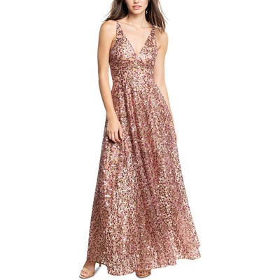 

Платье The Population Womens Sequined Maxi Evening Dress Gown BHFO 7079, Blush multi
