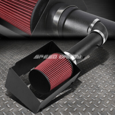 ДЛЯ 05-10 GRAND CHEROKEE SRT 6.1 АЛЮМИНИЕВЫЙ ВОЗДУХОЗАБОРНИК С МОРЩИННОЙ ОТДЕЛКОЙ + ТЕПЛОВОЙ ЭКРАН