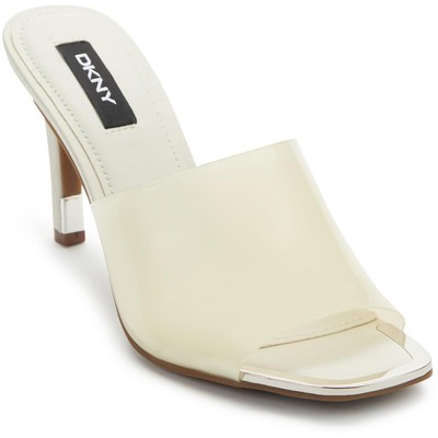 

DKNY Женские туфли без шнуровки Bronxi цвета слоновой кости с открытым носком 7,5, средний (B,M) BHFO 9195, Vanilla
