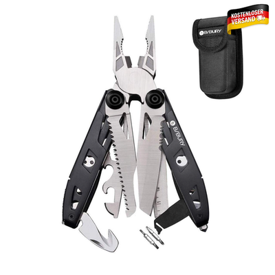 BIBURY 18 in 1 Multitool Edelstahl Faltbar Werkzeug
