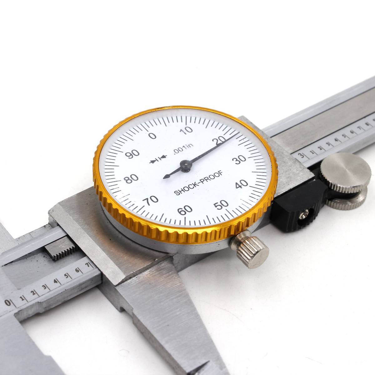 Vernier Dial Caliper 06Inch Stainless Steel Micrometer Thickness Gauge