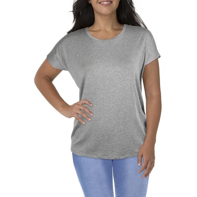 

Женская серая вязаная футболка с круглым вырезом Eileen Fisher Plus  BHFO 8488, Ясень