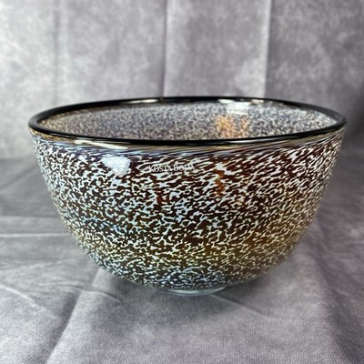 Kosta Boda Artist Bowl Glass art Scandinavian Marked