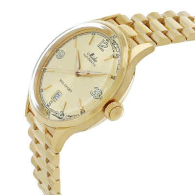 Pre-owned Mido Multifort Powerwind Automatic Champagne Dial Men's Watch M0404073302700