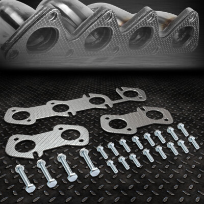 ДЛЯ 96-04 FORD MUSTANG 4.6 V8 SOHC АЛЮМИНИЕВАЯ ПРОКЛАДКА КОЛЛЕКТОРА ВЫПУСКНОГО КОЛЛЕКТОРА + БОЛТЫ