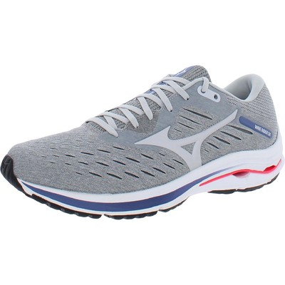 

Mizuno Mens Wave Rider 24 Серые кроссовки для бега 12 Medium (D) BHFO 2174, Grey/pink, Wave Rider 24