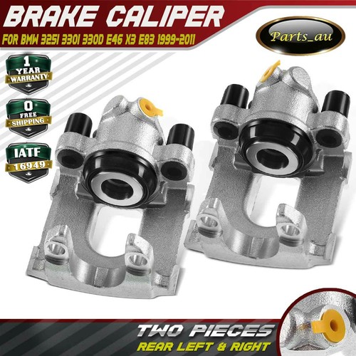 2x Disc Brake Calipers Rear LH + RH for BMW 325i 330i 330d E46 X3 E83