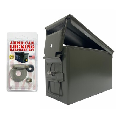 Ammo Can Locking Hardware Kit .50 Cal, Fat 50, 30 Cal, 20 mm, 40 mm - New