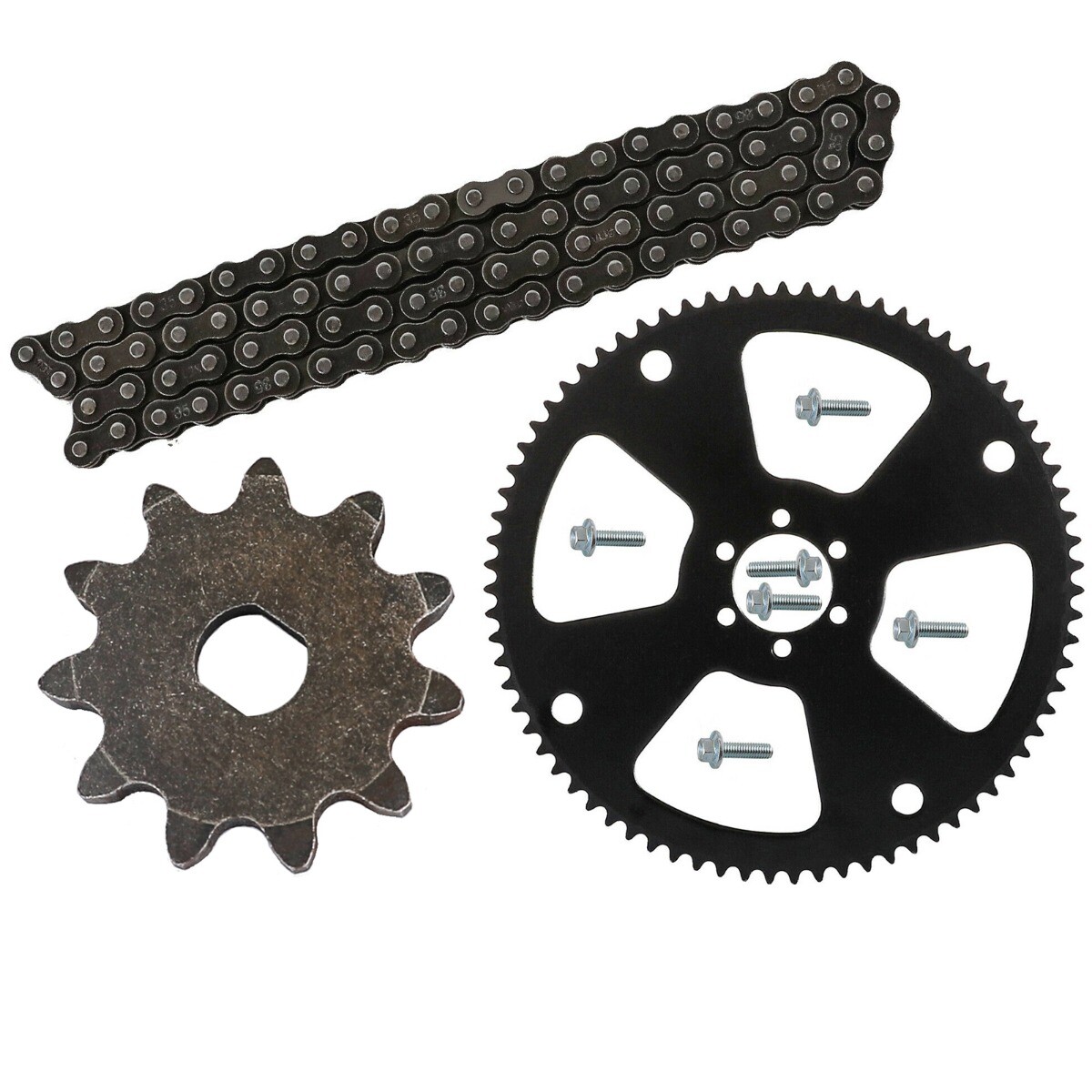 35 Chain + 75T Rear &9T Front Sprockets for Mini Bike Go
