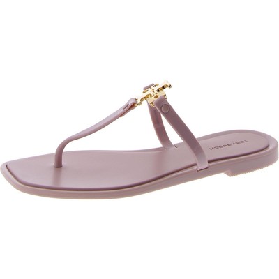 Женские босоножки-стринги с логотипом Roxanne Pink от Tory Burch, размер 6, средний (B,M), BHFO 3813