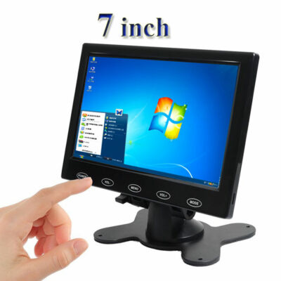 7''/9'' LCD CCTV Monitor PC Screen AV RCA VGA HDMI 1080p for DSLR Raspberry Pi 3B+