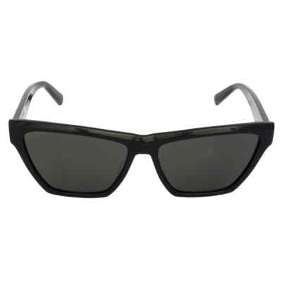 Pre-owned Saint Laurent Black Cat Eye Ladies Sunglasses Sl M103 002 58 Sl M103 002 58 In Gray