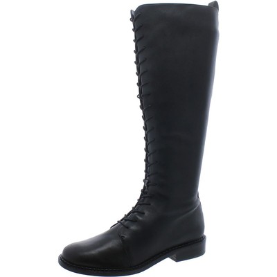 Женские черные сапоги до колена из искусственной кожи Vince Shoes 7 Medium (B,M) BHFO 5946
