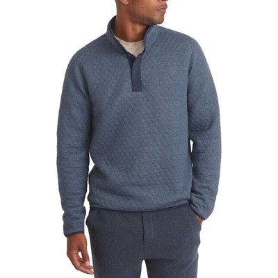 

Двусторонний флисовый пуловер Marine Layer Corbet — мужской, Navy/olive heather, Marine Layer