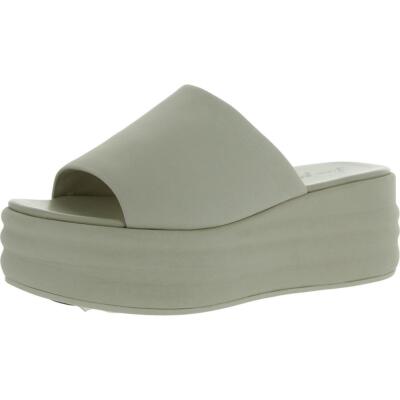 Женские сандалии на плоской подошве с открытым носком из натуральной кожи Free People Womens BHFO 5251