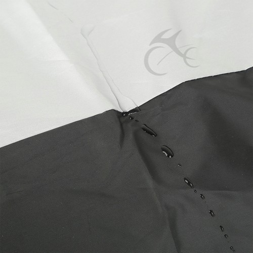 Motorcycle Cover Black Silver XXL Waterproof Bike Outdoor Rain Dust UV Protector