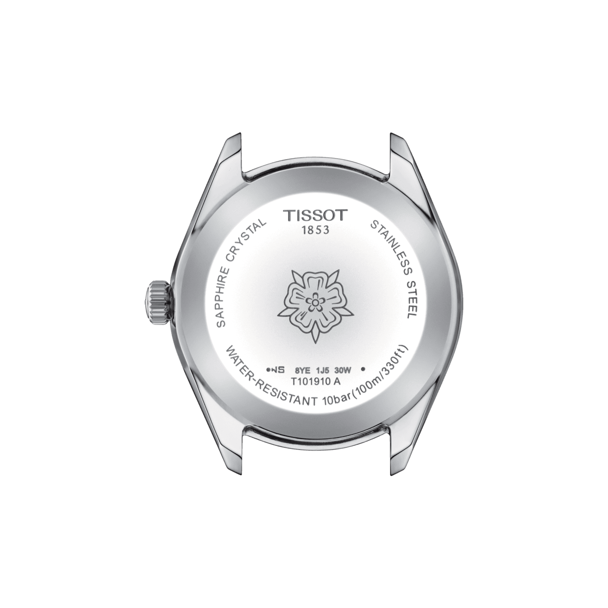Pre-owned Tissot Pr 100 Sport Chic Light Ice Blue Women's Watch 36mm T101.910.11.351.00