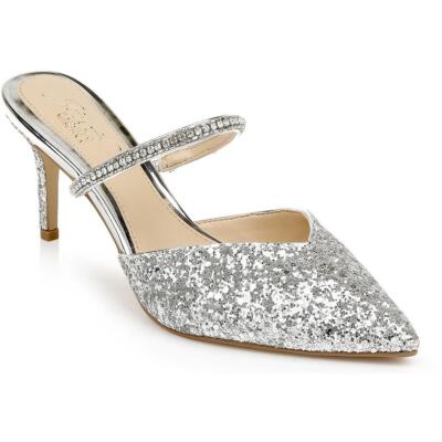 Jewel Badgley Mischka Womens Jan  Slip On Stiletto Pumps Shoes BHFO 3586
