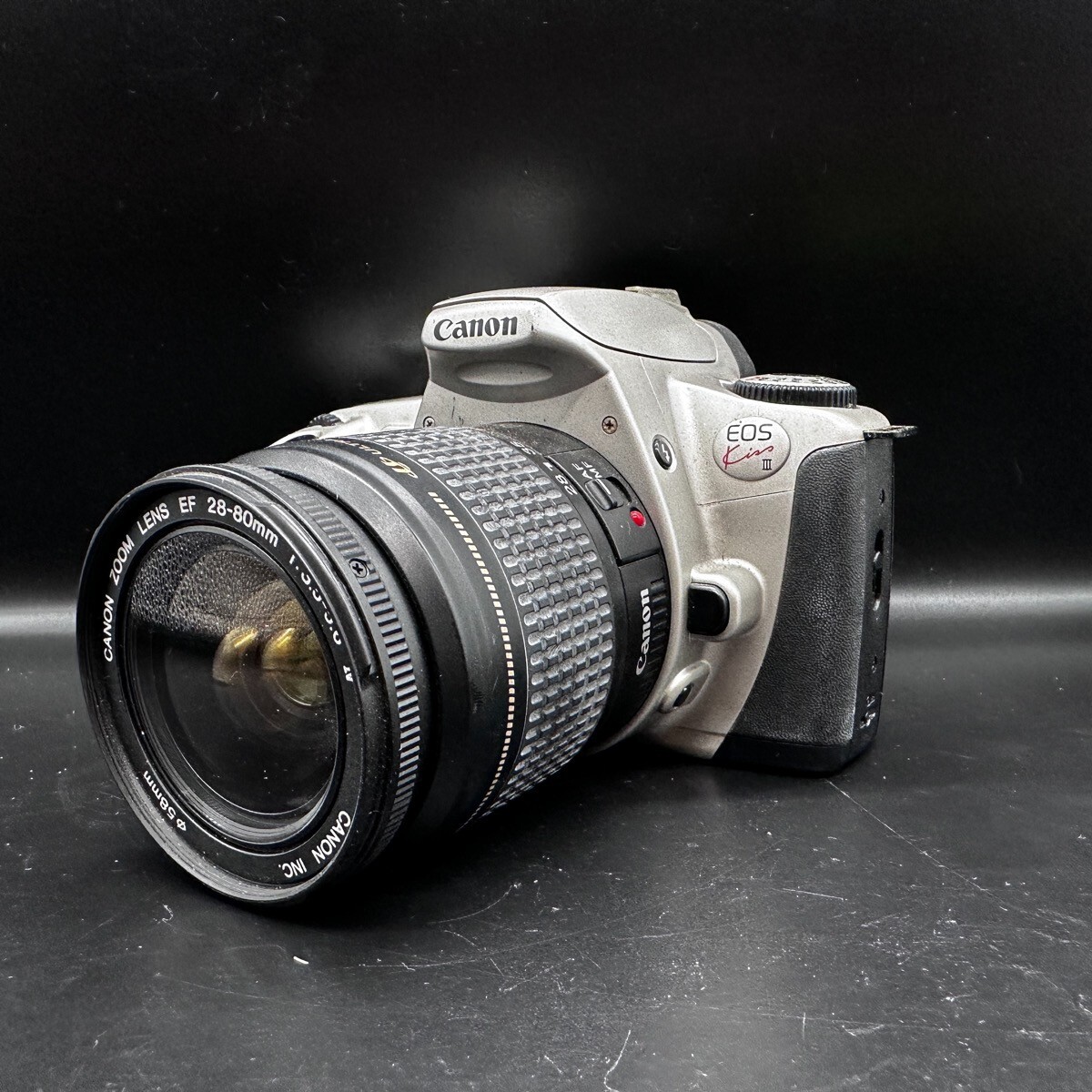 【S2208】Canon EOS KISS X3/ 28-80 3.5-5.6 EX+3 Canon EOS Kiss 35mm Film Camera w/ EF 28-80mm F/3.5-5.6