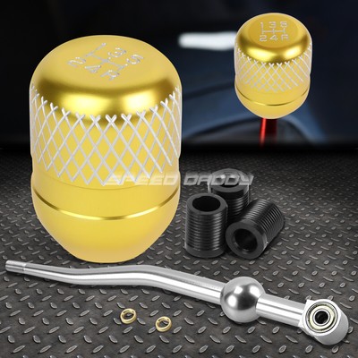 СЕРЕБРИСТЫЙ АЛЮМИНИЕВЫЙ ПЕРЕКЛЮЧАТЕЛЬ С ДВОЙНЫМ ИЗГИБОМ И ЗОЛОТИСТОЙ 5-СТУПЕНЧАТОЙ СЕТЧАТОЙ РУЧКОЙ ДЛЯ EK/ EJ/ EG / DC