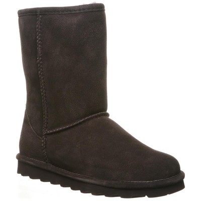 Женские короткие коричневые замшевые ботильоны Bearpaw Elle шириной 7 см (C, D, W) BHFO 4538
