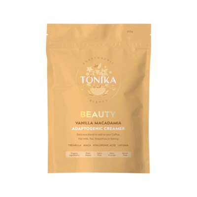 New Tonika Adaptogenic Creamer Beauty Vanilla Macadamia 200g