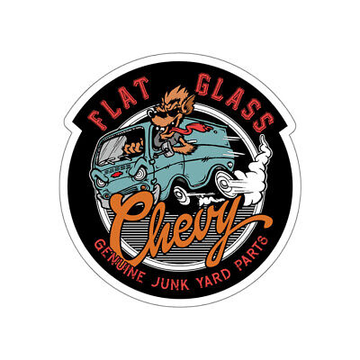 Flat Glass CHEVY - die cut stickers