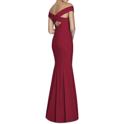 Женское красное вечернее платье из коллекции Dessy от Vivian Diamond, 18 BHFO 8731