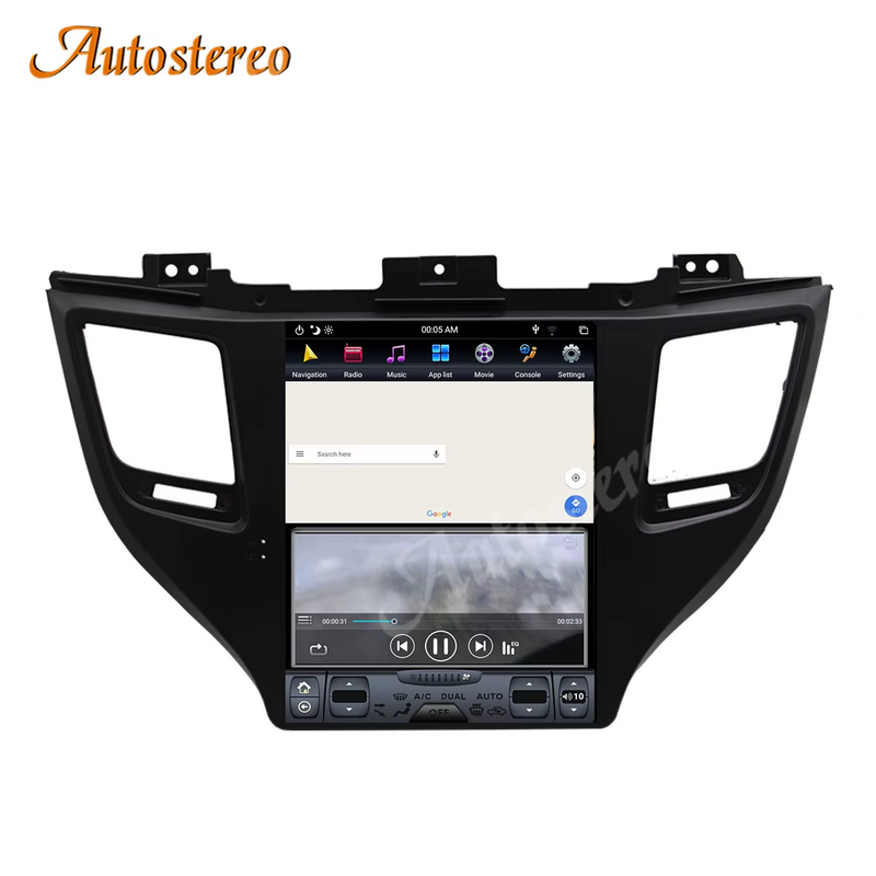 Carplay Android 13 Car Multimedia Player GPS Navigation For Hyundai Tuscon 2015-