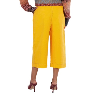 Pre-owned Loewe Yellow Contrast Stitch Culottes