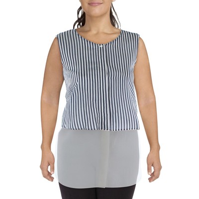 

Женская синяя блузка без рукавов в полоску Weekend MaxMara  BHFO 0178, Magico