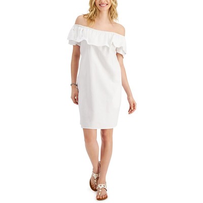 

Белый хлопковый повседневный сарафан Tommy Hilfiger Block Island  BHFO 5520