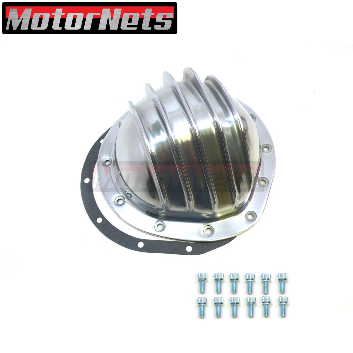 Polished Aluminum Rear Differential Cover 12 Bolt 8.75" Ring Gear Fits