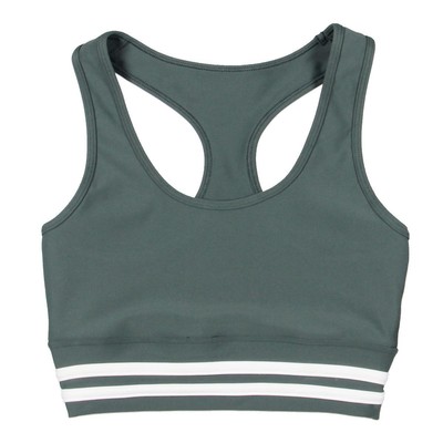 

Спортивный бюстгальтер Aqua Womens Striped Longline Fitness Sports Bra Athletic BHFO 1908