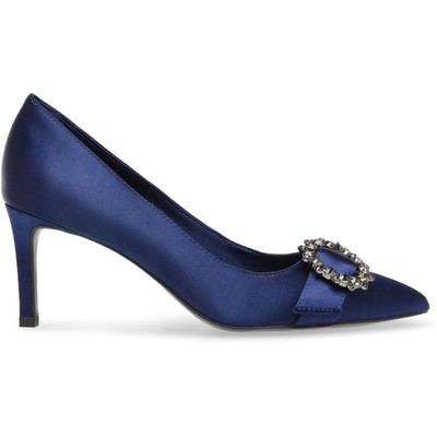 

Женские синие атласные туфли-лодочки Anne Klein RAVISHING 9 Medium (B,M) BHFO 1090, Ink blue