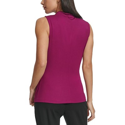 Женская фиолетовая рубашка без рукавов с имитацией шеи Calvin Klein M BHFO 0722