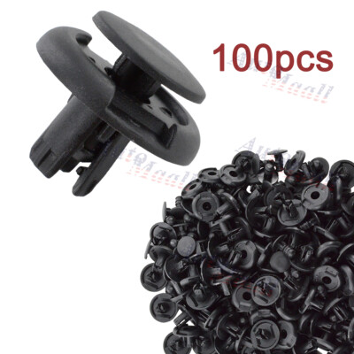 100pc Car Body Clips For 7mm Hole Mazda MPV Protege Protege5 Tribute 9S9AK-07332