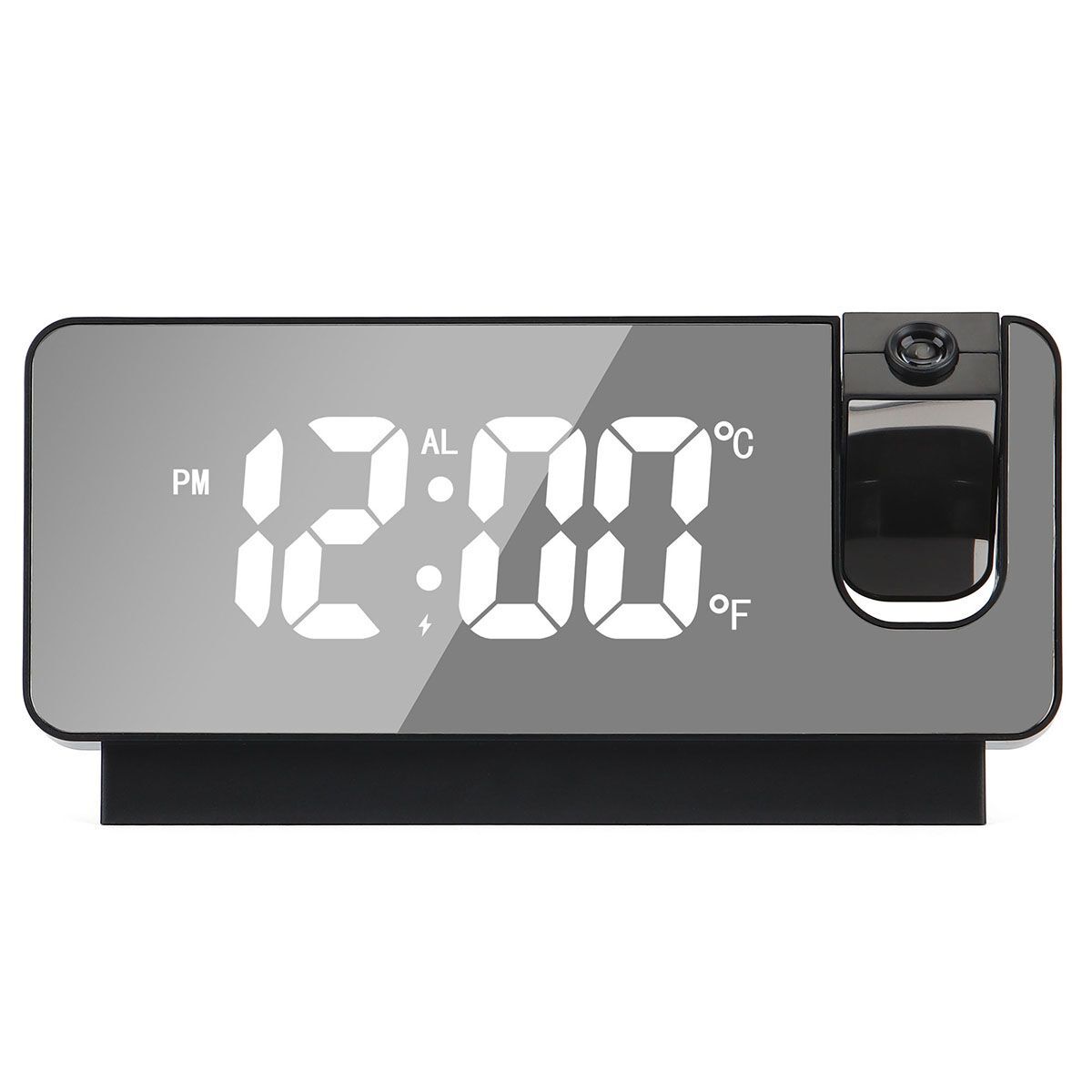 LED Digital Projector Projection Snooze Dual Alarm Clock Timer USB Temperature