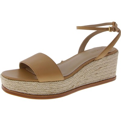 Lauren Ralph Lauren Womens Leona Suede Ankle Strap Wedge Sandals Shoes BHFO 1627