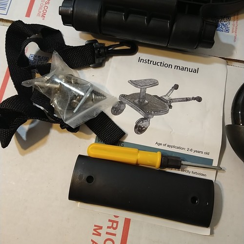 Universal 2in1 Stroller Ride Board with Detachable Seat, Stroller Glider board